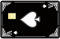 CREATCABIN Playing Ace Black Card Skin Sticker Spades A Debit Credit Card Skins Abdecken Bankkarten-Schutzaufkleber,Abnehmbare Folie,Wasserfest,Keine Blasen,Schlank Für EBT-Transportkarten 186x137mm