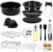 TOIMALDO Accesorios para Freidora Sin Aceite - Juego de 15 Piezas Accesorios Freidora de Aire, Apto para Philips 6.5L COSORI 6,2L etc Air Fryer (22CM)