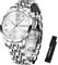 OLEVS Silber Uhr Herren Edelstahl Mode Wasserdicht Herren Armbanduhr mit Datum Lässig Metallarmband Herrenuhren Weiß Zifferblatt Eleagnt Analog Herren Uhr Business Kleid Geschenke Uhr für Männer