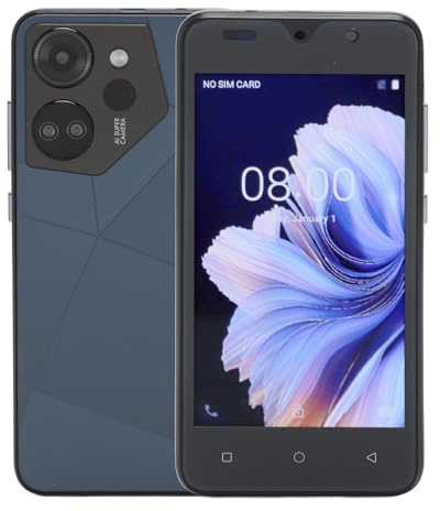 Annadue Teléfono Inteligente Desbloqueado, Pantalla HD de 5.0 Pulgadas Teléfono Celular Ultradelgado para Android, 4GB RAM 32GB ROM Cámara de 8MP Soporte para Teléfono Celular Tarjeta