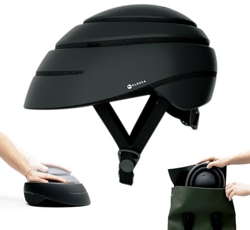 CLOSCA. Foldable helmet. The bike helmet for women and men. Certificate for bicycle, scooter, electric bicycle, inline skates and skateboards.