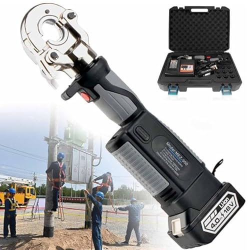 ZHPPED Pince à Sertir Hydraulique électrique Gamme 10mm² à 300mm² Pince à Sertir Hydraulique pour Cosses Câble Pince à Sertir Hydraulique Outil De Cosse Cosse Alimenté par Batterie