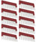 EMSea 10 Stück FBS 10-5 Steckkontaktbrücke 3030213 Vierkantbrücke FBS Querbrücke für UT ST Steckklemme Mittelquerbrücken Rot