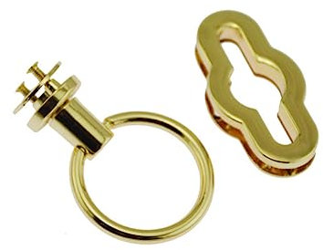 VALICLUD 1set Lock Clutch Bag Lock Padlock Purse Turn Lock Clasp Metallic Purse The Tote Bag Locks for Suitcases Handbags Turn Locks Vintage Wallet Leathercraft Lock Clasp Lock Golden 2pcs
