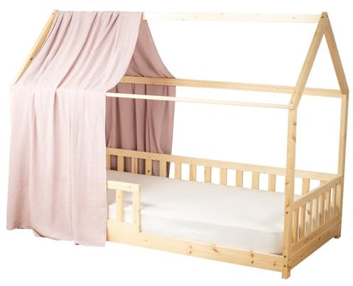 Sevira Kids - Ciel de lit cabane en Gaze de Coton Solo Made in France