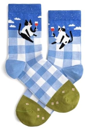 Dodo socks - Lustige Bunte Socken aus Baumwolle – Unisex für Damen, Herren – Große Auswahl an Funny Motiven – Premium Qualität (42-43, Hedonist Сats)