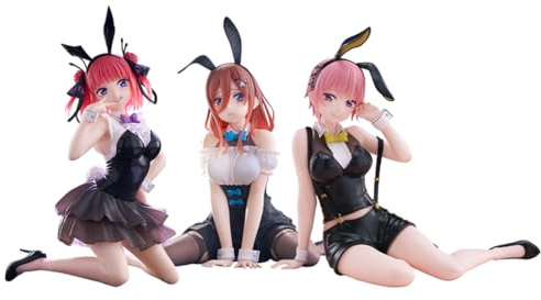 Xinnice Nakano Ichika Figur Anime Bunny Girl Figur Nakano Miku Statue Modell Actionfigur Desktop Dekoration Sammlung Geschenk 3pcs