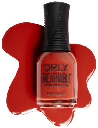 ORLY Rich Brick Red Crème Nail Polish | Breathable Nail Varnish | Infused with Argan Oil, Pro-Vitamin B5 & Vitamin C | No Base or Top Coat Needed | Easy to Apply & Vegan (Artemis Me)
