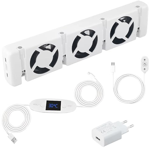 SGZIOO Ventilador para Radiador, Ventiladores del Radiador con 3 Ventiladores Mejorados, Ventiladores para Radiadores Calefaccion, Calefacción y Ahorro de Energía