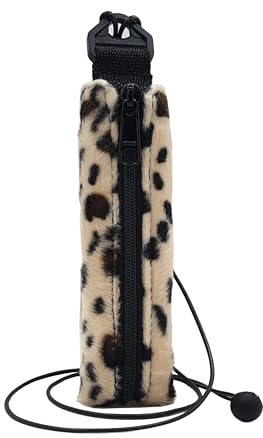 Plan B, Kleine E-Zigarette Tasche, Modell XS, Kompatibel mit Geräte mit den Maßen 11 x 2 x 0,5 cm, Kordel 100 cm, Damen, Stoff (Animal Print)