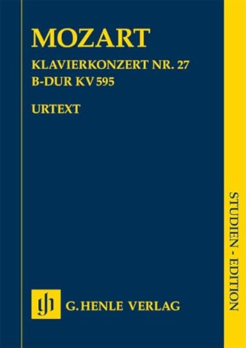 Klavierkonzert Nr. 27 B-dur KV 595; Studien-Edition: Besetzung: Orchester (Studien-Editionen: Studienpartituren)
