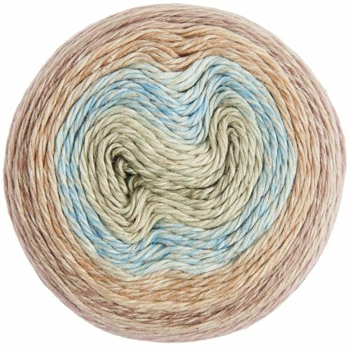 Creative Cotton Linen Cake - Wolle zum Stricken und Häkeln - 200g, 480m (Warm Shades - 03)
