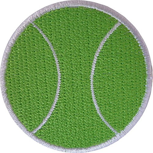 Aufnäher mit Tennisball-Motiv, bestickt, zum Aufbügeln oder Aufnähen auf Kleidung, T-Shirt, Jacke, Kleid, Tasche