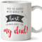 MUGFFINS Dad Mug -Best dad Award - Father's Day Present for Daddy - Tea/Coffee Ceramic Cup 11oz