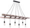 Globo RETRO Hänge Pendel Leuchte Schlaf Gäste Zimmer Holz Leiter Decken Lampe 15348-6