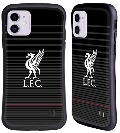 Head Case Designs Offiziell Offizielle Liverpool Football Club Kit Weiss Und Schwarz Liver Bird Hybride Handyhülle Hülle Huelle kompatibel mit Apple iPhone 11