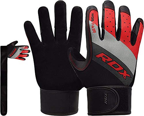 RDX Gewichtheben Handschuhe für Gym Workout, Atmungsaktiv, Anti Slip mit langem Handgelenk Unterstützung, ausgezeichnet für Krafttraining, Powerlifting, Sports, Fitness, Gymnastik und Dumbbell Übungen