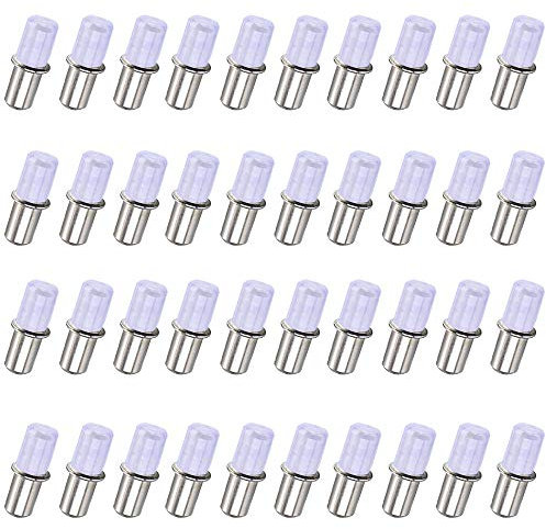 100 Packs Support D'étagère,Support D'étagère en Forme de L, Goupilles D'étagère avec Manchon en Caoutchouc, Support D'étagère à Goujons, Support D'étagère en Verre D'armoire,5 mm