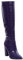 Toocool - Stivali donna scarpe a punta coccodrillo ginocchio tacchi alti X8062 [40,viola]