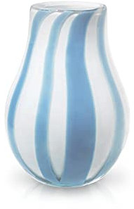 Broste Copenhagen Vase, Steinzeug, Weiß Blau, 22
