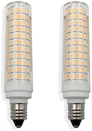 SUOMO 2 Pack 15W E11 E12 E14 LED Lampe ersetzt 100W Glühlampe, warmweiß 1500 Lumen Energiesparlampe für Kühlschrank Tischlampe,E14,warm White 220V
