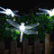 CDIYTOOL Dragonfly Solar Powered String Lights Outdoor Fairy Lights Solar Backyard Patio Garden Walkway LED Tree String Lights Landscape 30 LED Wire Lights Chrismas Party Wedding Decoration Cool White