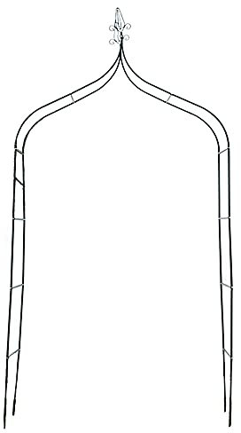 MENG Grün Rankbogen Metall Rosenbogen Breite 140cm Torbogen Rankhilfe Für Kletterpflanzen Weinrebe Gartenbogen, Einfach Zu Montieren