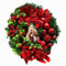 MagiDeal Ghirlanda della Natività Ghirlanda di Natale Rossa da Appendere per la Porta d'ingresso Ghirlanda dell'albero Matrimonio Sacra Famiglia - 40 cm