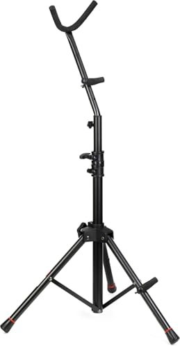 Gator Frameworks Soporte trípode alto para saxofones alto o tenor; (GFW-BNO-SAXTALL)