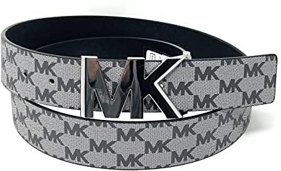 Michael Kors Damengürtel Grau/Dunkelgrau MK Logo groß, grau, Large