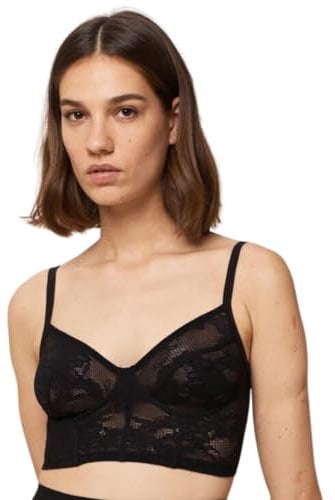 Triumph Donna Smart Deco Bustier, Bra, BLACK, Taglia unica