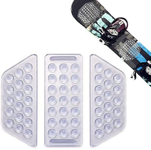 Set mit 3 Stück Stomp Pad, Klar Anti-Rutsch Stomp Pad Snowboard Grip Pad für Snowboarden