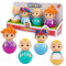 Giochi Preziosi CoComelon Weebles Early-Learning 7.5cm Play Figure Toys - Pack of 4 Characters