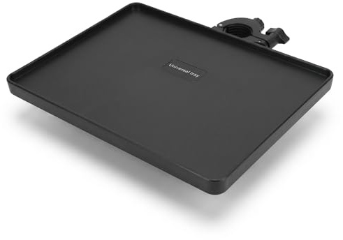 Mikrofon-Ständer-Tablett, 6,50x8,66 in Mikrofons Tand Halter mit Verstellbarer Klemme, ABS-Tablett Halter für Musikblätter, Live-Streaming, Karaoke