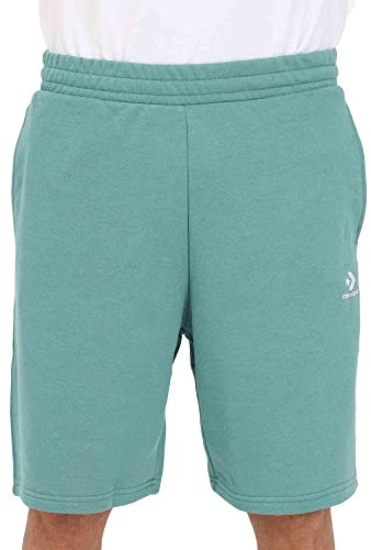 Shorts Uomo Verde Shorts Sportivo con Ricamo Logo S
