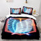 RHODAN Anime Bettwäsche,Bettwäsche Sets,bettbezug,Microfaser Bettwäschesommerbettwäsche,Einseitiger Druck,Doppelter Bettbezug (6,140x210cm+50x75cmx2)
