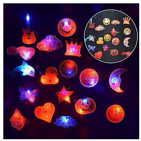 Toys Star Wand Magic Wand LED Kreative Attraktive Kleine Spielzeuge Geeignet für Neujahrstag, Valentinstag, Ostern, Erntedankfest, Halloween, Weihnachten-Cartoon Brosche (1 Stück)