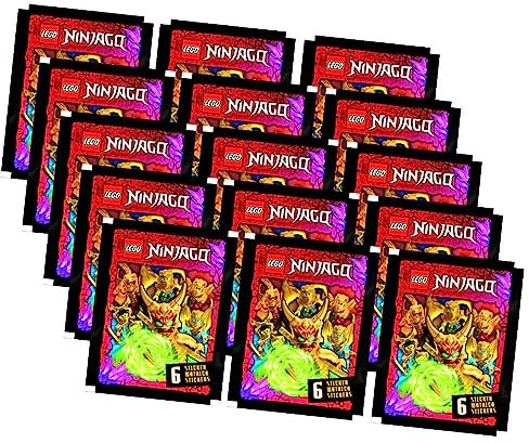Blue Ocean Lego Ninjago Sticker - Crystalized 2023 - Sammelsticker - 15 Tüten