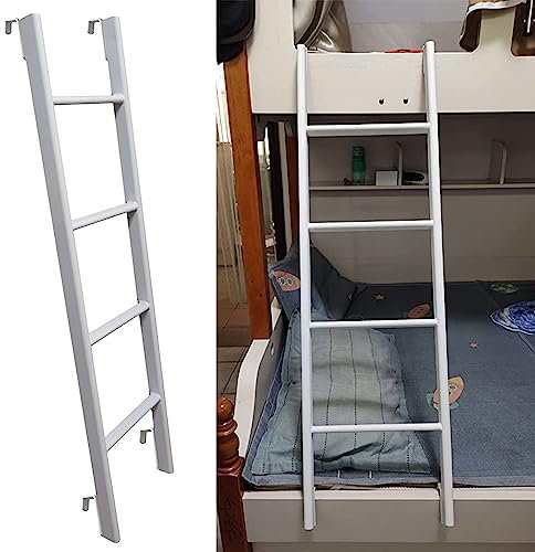 MUSNOW Etagenbett Leiter WeißE Etagenbettleiter Ersatz, Universal-Wohnmobil Zwillings-Kletterleitern, 4/5 Stufen EinhäNgeleitern für Studentenwohnheime, 116/130/140/150 cm (Size : 140cm)