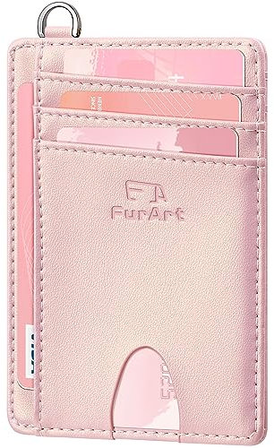 FurArt Schlank Kreditkartenetui,RFID-Blockierung Portemonnaie, Minimalistisch Kreditkarten Kartenetui für Herren und Damen