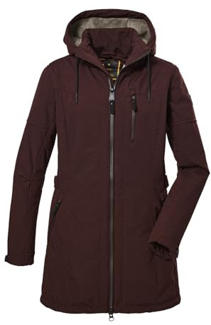 G.I.G.A. DX Damen Softshell Parka mit Abzipbarer Kapuze GW 46 WMN SFTSHLL PRK, Blackberry, 38, 40898-000