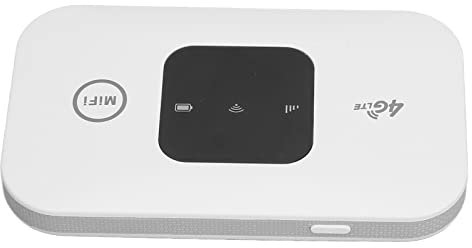 Jectse Routeur 4G LTE, Point D'accès WiFi Mobile Double Bande 3/4G avec écran LED, Appareil WiFi de Poche sans Fil Portable 150 Mbps avec Emplacement pour Carte SIM, 2100 MAh Prend en