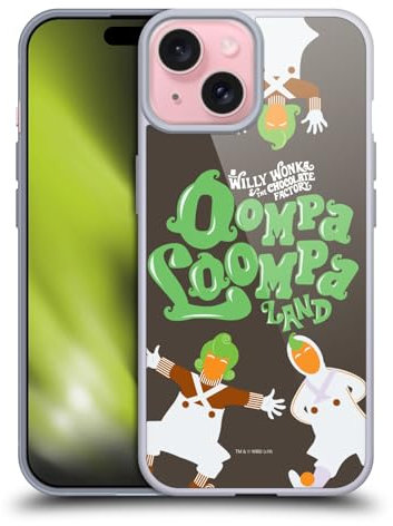 Head Case Designs Offizielle Willy Wonka and The Chocolate Factory Oompa Loompa Grafiken Gelhülle [Militärischer Schutzgrad] Kompatibel Mit Apple iPhone 15 Und Kompatibel Mit MagSafe