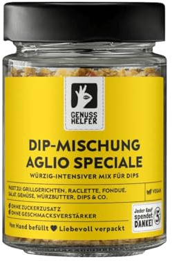 Bremer Gewürzhandel Dip-Mischung Aglio Speciale, leicht pikant, Gewürzzubereitung für Aglio Speciale Dip, Dips selber machen, 80g im Glas