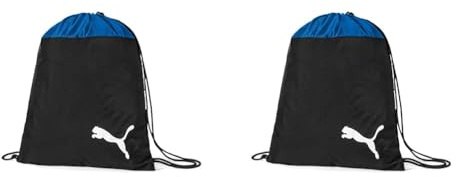 PUMA teamGOAL 23 Gym Sack Bolsa De Cuerdas, Unisex-Adult, Electric Blue Lemonade Black, OSFA (Paquete de 2)