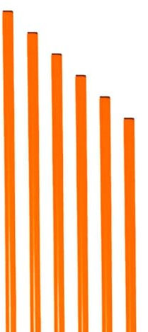 Set 6 Picas de Entrenamiento zastor 80 cm PVC Naranjas Resistencia y coordinacion