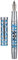 Hongdian D1 Piston Fountain Pen Extra Fine Soft Nib, Silver Blue Hollow Skeleton & Resin Pen with Metal Case Set