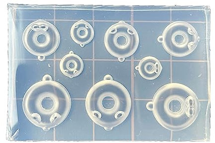 YUHANGCIYE Silikonformen, Donut-Form, Silikonformen für Schokolade, Süßigkeiten, Muffins, Mousse, Kuchen, Pudding, Backen, DIY, Handarbeit