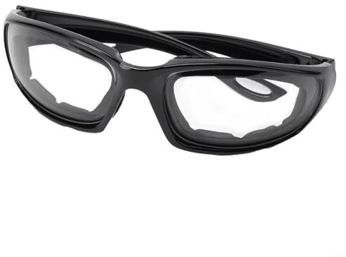 Schutzbrille für Zwiebelschnitt, Augenschutz, Grill, Schutzbrille, Augenschutz, Kochutensilien, Küchenzubehör (schwarz)