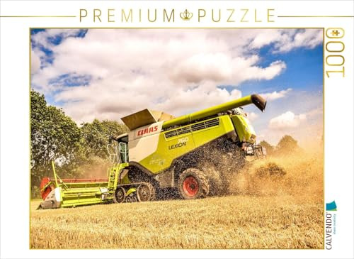 CALVENDO Puzzle EIN Motiv aus dem Kalender Landwirtschaft - Giganten im Kornfeld | 1000 Teile Lege-Größe 64 x 48 cm Foto-Puzzle für glückliche Stunden